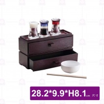 【ShunTa順大】抽屜式餐具盒- 黑色