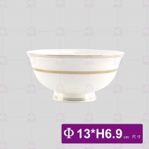 寬金骨瓷-5吋高腳碗