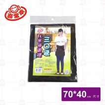#9107 TC半身圍裙三口袋 黑