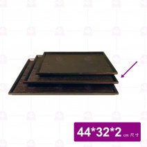 【菊川本味】黑木紋托盤-長方 44x32x2cm