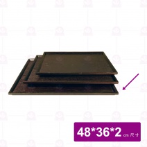 【菊川本味】黑木紋托盤-長方48x36x2cm