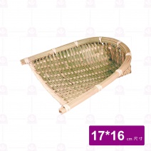 【菊川本味】竹編畚箕盛器-小17x16cm