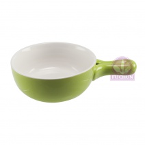 單柄烤盤 綠 直徑15cm/ 總長22cm