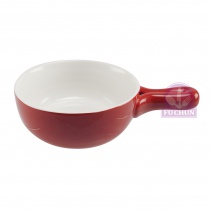 單柄烤盤 紅 直徑15cm/ 總長22cm