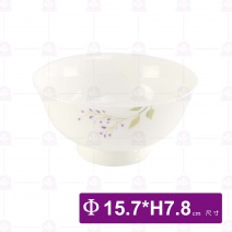 骨瓷6吋高台麵碗-玫瑰清香