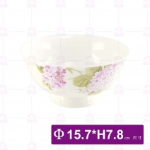 骨瓷6吋高台麵碗-玫瑰清香