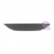 B21A39-5.5B 條絨咖啡碟 5.5吋-黑灰 Φ13.3xH2cm