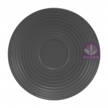 B21A39-5.5B 條絨咖啡碟 5.5吋-黑灰 Φ13.3xH2cm