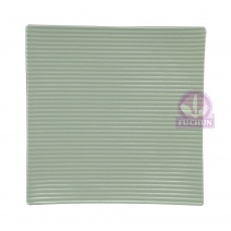 D96A37-6.9G 正方條絨盤 6.9吋-綠 17.5x17.5xH2.3cm