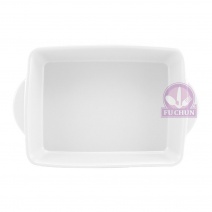 D98A36-9W 長方條絨烤盤 9吋-白 22.5x14.7xH4.2cm