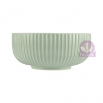 W53A37-6.5G 條絨湯碗 6.5吋-綠 Φ16.5xH7cm