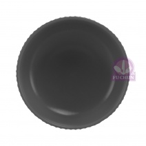 W53A39-6.5B 條絨湯碗 6.5吋-黑灰 Φ16.5xH7cm