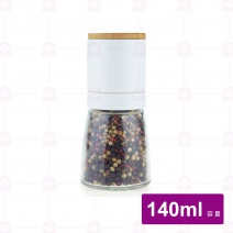 日式竹蓋研磨罐-白 Φ6.5xH13.6cm/140ml