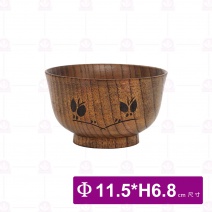 【菊川本味】刻花木碗