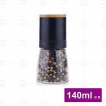 日式竹蓋研磨罐-黑 Φ6.5xH13.6cm/140ml