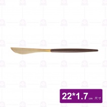 瓦爾不鏽鋼木紋金系列餐刀
