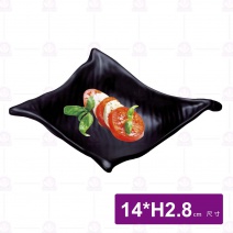 【HS】JA245陶面角刺深缽 5.5吋-黑(12入/盒)