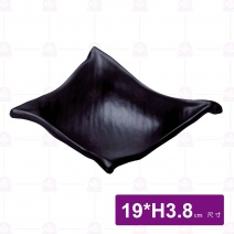 【HS】JA246陶面角刺深缽 7.5吋-黑(12入/盒)