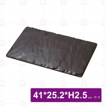 【HS】JA254陶面長方陶板 -黑(10入/盒)
