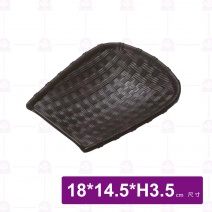 【HS】JA259陶面竹編金斗盤 -黑(12入/盒)