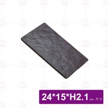 【HS】JA281陶面石紋壽司陶板 9.5吋-黑(6入/盒)