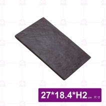 【HS】JA282陶面石紋壽司陶板 11吋-黑(6入/盒)