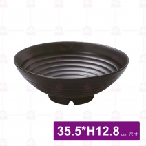 【HS】JA300陶面大碗公-黑(6入/盒)