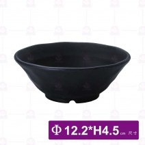 【HS】JA302陶面龜紋小缽 -黑(24入/盒)