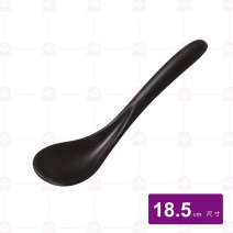 【HS】JA319陶面小勺匙-黑(12入/盒)
