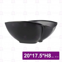 【HS】JA324陶面京香缽 8吋- 黑(12入/盒)