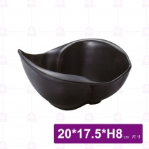 【HS】JA324陶面京香缽 8吋- 黑(12入/盒)