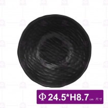 【HS】JA328陶面岩燒拉麵碗 9.5吋-黑(6入/盒)