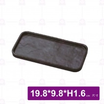 【HS】JA278陶面可疊式長方盤-黑(24入/盒)