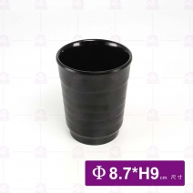 【HS】JA140 陶面日式茶杯-黑色(12入/盒)