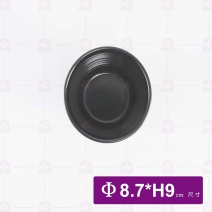 【HS】JA140 陶面日式茶杯-黑色(12入/盒)