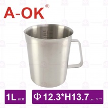 【A-OK】304加厚量杯-1L
