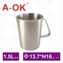 【A-OK】304加厚量杯-1.5L
