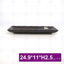 10吋綠花-長方盤
