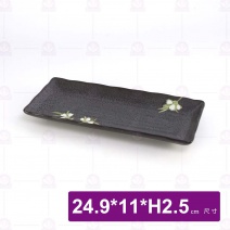 10吋綠花-長方盤
