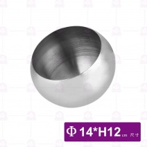 S4001 不鏽鋼斜口碗-Φ14cm