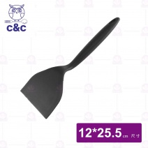 【C&C】艾美矽膠牛排鏟(黑)-25.5cm