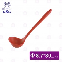 【C&C】 真新矽膠湯杓(紅))-30cm