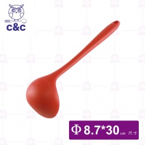 【C&C】 真新矽膠湯杓(紅))-30cm