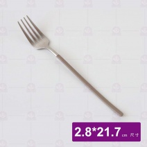 星湛不鏽鋼餐叉 棕色