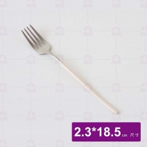 星湛不鏽鋼甜品叉 象牙白