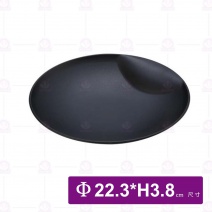 【Shunta金順代】13821岩手陶面折沿盤-9吋(12入/盒)