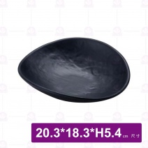 【Shunta金順代】13836岩手石紋橢圓盤-8吋(6入/盒)