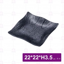 【Shunta金順代】13951岩手石紋方盤-9吋(6入/盒)