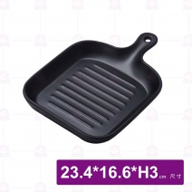 【HS】JA520陶面吐司盤-黑(12入/盒)