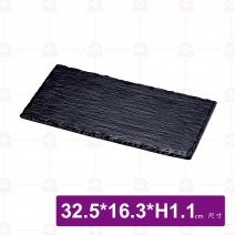 【HS】JA285 陶面長方陶板-黑(6入/盒)